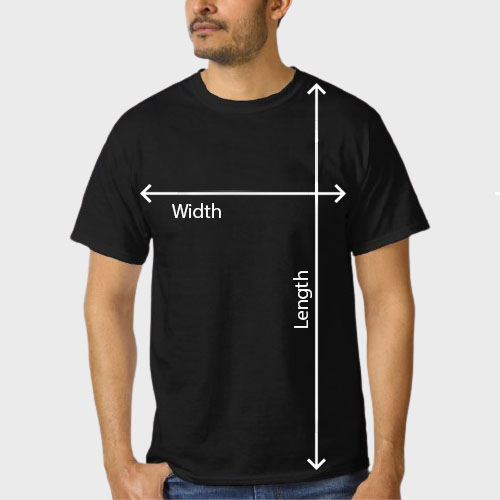size unisex t-shirt