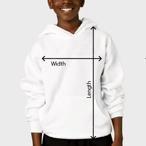 size guide youth hoodie