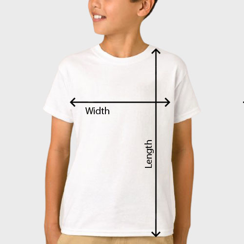 size guide youth t-shirt
